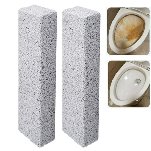 Fmxomd 2 Pack Pumice Stone Toilet Bowl Cleaner, Pumice Stone for Cleaning, Powerfully Cleans Toilets, Bathtubs, Grills, Swimming Pools, Sinks
