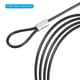 thumbnail image 5 of Candado de Seguridad de Cable de Acero para Iluminación de Escenario de 6.5 pies y 2mm de Diámetro, Negro Paquete de 6, 5 of 6