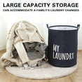 thumbnail image 6 of Home Laundry Basket Soft Laundry Hamper Dirty Clothes Basket Dorm Room Laundry Hamper Dorm Hamper Laundry Basket for Kids Laundry Baskets, 19.7x15.7in, 6 of 8