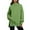Green, variant on Women's Mock Neck Tunic Sweatshirt, Side Slit Hem Long Sleeve Pullover, Mid-Length Casual Top, Solid Color High Neck Blouse, Comfortable Stretch Knit Tunic for Women Red XL
