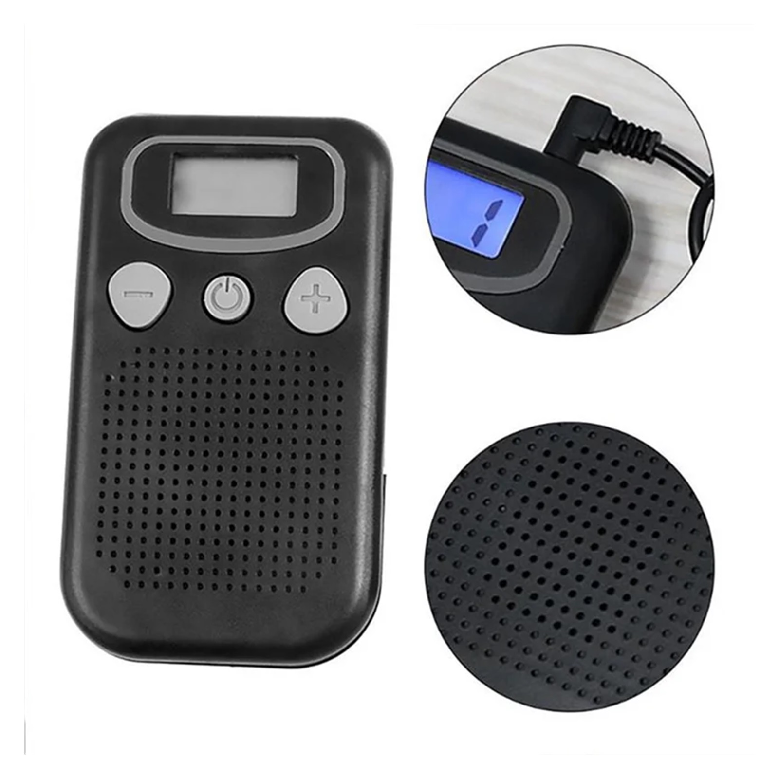 Sound Amplifier Pocket Voice Enhancer Device Large LCD Screen Enhance The Human Voice Clear Human