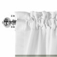 thumbnail image 2 of Valances for Windows Rod Pocket Short Curtain for Bathroom Living Room Bedroom 1 Panel 54x18in, 2 of 9