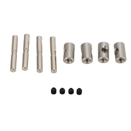 

Tebru RC Axle Pins Steel Replacement Drive Shaft Pins With Set Screws For Summit 1/10 RC Car RC Car Upgrade Parts Metal RC Axle Pins