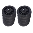 thumbnail image 1 of Juego de 8 piezas de repuesto de neumáticos de goma de 17 mm para orugas automáticas Hsp Hpi Rc de 1: 8 Macarena RC Buggy Wheel neumáticos, 1 of 8