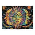 thumbnail image 5 of PRATYUS Sun and Moon Tapestry,Burning Sun Tapestries Aesthetic Mystic Wall Hanging Colorful (Mutil Size) Painting, 5 of 6