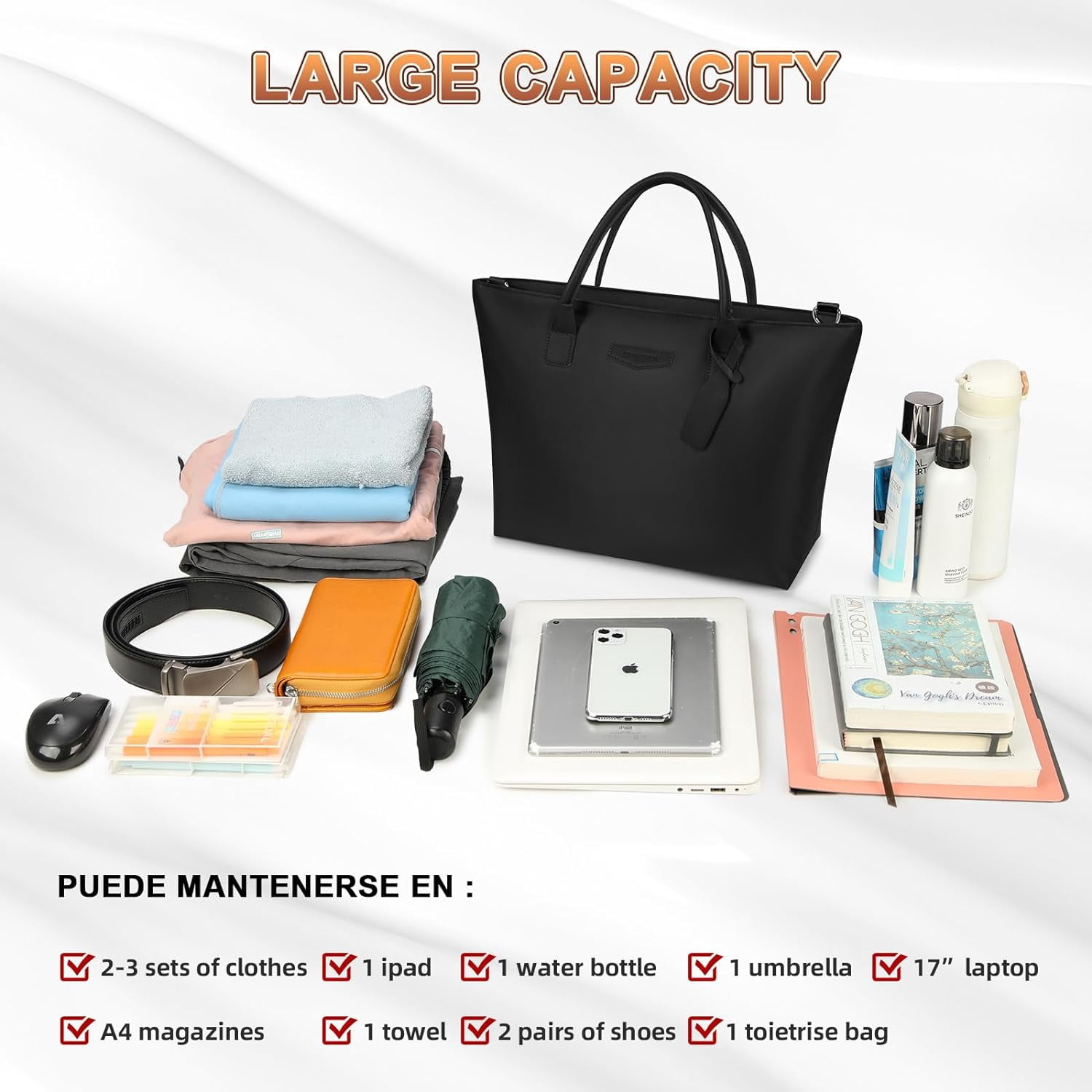 Travel Duffle Bag for Women Men Sports Tote Gym Bag Shoulder Weekender Overnight Bag for Women Men