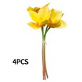 thumbnail image 1 of Flor de orquídea artificial banquete de boda falso orquídea mesa centro de mesa flor de tela de seda, amarillo 4 Piezas Noticed HA6707-04B, 1 of 6