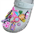 thumbnail image 3 of Nuevos amuletos de zapatos de princesa Croc de Barbi, amuletos de Hello Kitty Croc, decoraciones de zapatos de Anime para Crocks para niños, 3 of 4