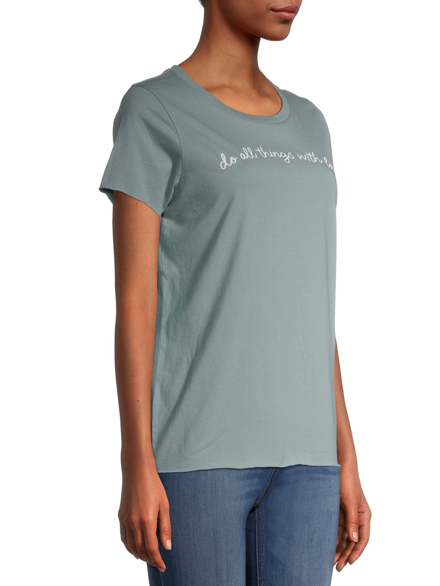 Gray by Grayson Social Women's Trendy Short Sleeve Graphic T-Shirt