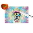 thumbnail image 3 of French Bulldog Hippie Dawg Glass Cutting Board Large 12 in x 15 in, 3 of 5