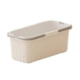 thumbnail image 3 of Cubo de limpieza para , contenedor de almacenamiento resistente que ahorra espacio, cesta de lavandería portátil, cubo de agua para jardinería, Blanco grisáceo, 3 of 8