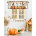 thumbnail image 2 of Valances for Windows Fall Hat Rod Pocket Cafe Window Treatments Valance Curtains for Kitchen Bathroom Laundry Basement Windows 60"x18", 2 of 6