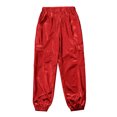 thumbnail image 3 of iiniim Kids Girls Metallic Harem Pants Hip Hop Jazz Street Dance Trousers Athletic Sweatpants Red 8, 3 of 7
