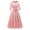 Pink, variant on HJYCHN Round Neck Dress for Women Everyday Casual Wear Comfortable Solid Color Design with Heels Warm Weather Outfits Pink XXL