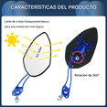 thumbnail image 4 of Espejo Laterales Retrovisor Universal Para Motocicleta 1 Par Araña Belug, Negro, 4 of 5