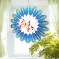 thumbnail image 4 of 3D Dynamic Rotating Wind Chime Stainless Steel Color Metal Sheet Wind Rotating Energy Courtyard Art Outdoor Metal Hanging Wind Chime, 4 of 6