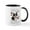 White/Black Inside, variant on CafePress - Black Tricolor Corgi Mugs - 11 oz Ceramic Mug - Novelty Coffee Tea Cup