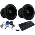 thumbnail image 1 of 2 Rockville Punisher 8D1 8" 750w RMS Competition Subwoofers+Memphis Amp+Wire Kit, 1 of 19