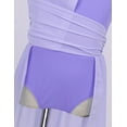 thumbnail image 6 of Jizyo Kids Girls Cutout Chiffon Sleeveless Ballet Leotard Dress Modern Dance Gymnastics Dancewear Lavender 12, 6 of 7