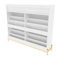 thumbnail image 4 of Shoe Storage Cabinet with a Shelf, Shoe Cabinet with 4 Doors, Shoe Rack Organizer for Entryway, Hallway, Closet, Living Room,  White, 4 of 7