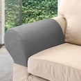thumbnail image 4 of Sofa Arm Covers 2/4pcs Sofa Arm Covers Armrest Cover High-Grade Spandex Stretch Arm Caps Waterproof Furniture Protector Dustproof Sofa Towel Slipcovers Armchairs Covers for Sofa Couches R, 4 of 7