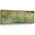 thumbnail image 4 of IDEA4WALL Extra Large Framed Canvas Print Wall Art Greeny Tranquil Meadow Grasses Digital Art Spring View in Green Hues Wall Decor Oversized Artwork Relax/Calm for Rooms - 60"x20", 4 of 5