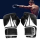 thumbnail image 1 of Guantes De Boxeo Negros De 10 Onzas, Guantes De Boxeo De 10 Onzas Cómodos Ajustables Para Entrenamiento De Taekwondo, 1 of 7