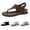 Brown, variant on Women's Arch Support Orthopedic Flat Sandals Comfortable T-Strap Thong Sandals Soft Cushion Summer Walking Shoes for All-Day Wear