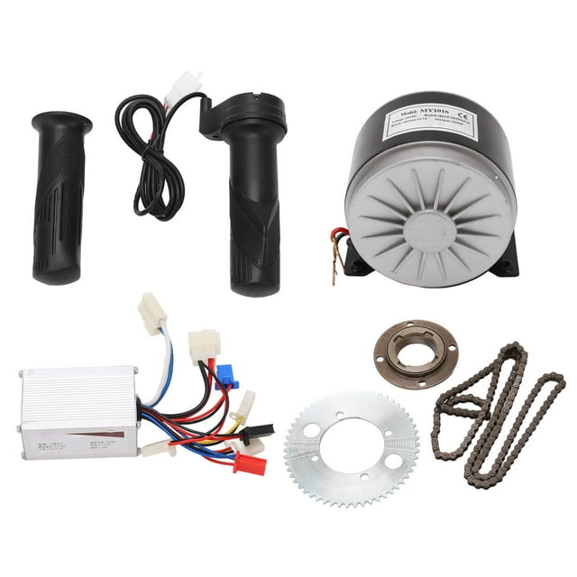 Juego de controlador de motor de bicicleta eléctrica Juego de motor cepillado de alta velocidad de aleación de aluminio para conversión 24V 250W
