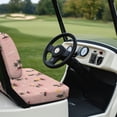 thumbnail image 6 of Pzuqiu Tropical Island Sunset Golf Cart Seat Cover Set - Breathable Stretchable 2-Piece Kit | All-Weather Protection for EZGO, Club Car & Yamaha, 6 of 10