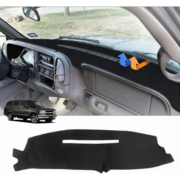 Canvcle Dashboard Cover Mat for 1997-2000 Chevy Chevrolet Silverado/GMC Sierra C1500 C2500 C3500 K1500 K2500 K3500, 1997-1999 GMC Yukon/Chevy Tahoe Accessories