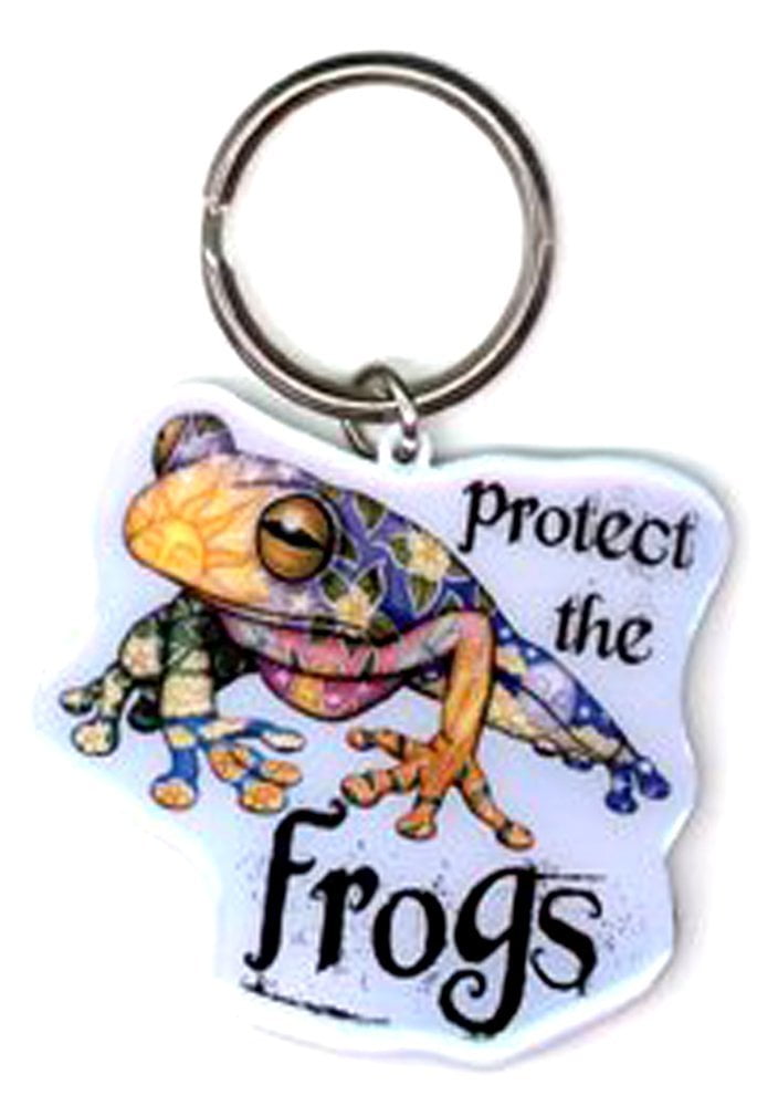 Dan Morris Protect the Frogs Grateful Dead, Durable METAL KEYCHAIN