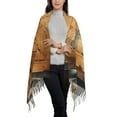 thumbnail image 2 of Sikiie Antique Map Adventure Scene Shawl Wraps Big Scarf Tassel Fall Winter Thick Scarf Warm Shawl Women Fall Gifts, 2 of 8