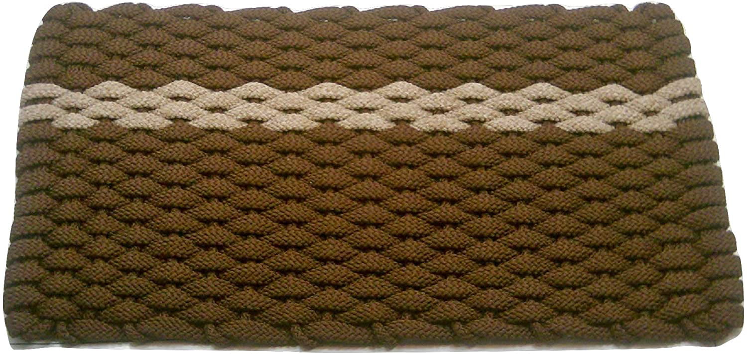Rockport Rope Doormats 2034316 Indoor /& Outdoor Doormats 20/" x 34/" Tan with 2...
