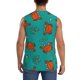 thumbnail image 4 of Fotbe Colorful Crab Men's Camiseta sin Mangas Estampada para Hombres, Playera Casual para Gimnasio, Entrenamiento, Playa-X-Large, 4 of 7