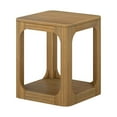 thumbnail image 3 of Plank+Beam 20" Solid Wood Square Side Table with Shelf, End Table for Living Room with Storage, 3 of 8