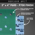 thumbnail image 3 of Almohadillas abrasivas de espuma Serious Grit, 3 x 4, 600-700, 10 unidades, 3 of 7