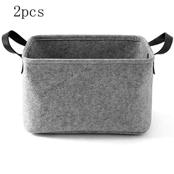 Toy Box Chest with Space-saving Storage, Lightweight Felt Fabric Collapsible Organizer Bin for Laundry and Toys Storage