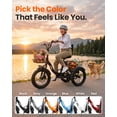 thumbnail image 6 of Qlife Triker 2.0 Electric Tricycle for Adults, 18" Folding Electric Trike, 350W Motor Peak 1200W 48V 13AH Step-Thru Etrike, 18MPH Up to 50 Miles 3-Wheel Electric Bike (Black) with Mirror & Phone Bag, 6 of 11