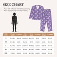 thumbnail image 4 of Pofeuu Owl And Flowers Print Womens Pajamas Set Long Sleeve Sleepwear Button Down Nightwear Soft Pj Lounge Sets Button Down Pajamas Women-XX-Large, 4 of 7