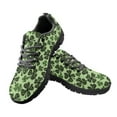 thumbnail image 2 of COEQINE Tennis Shoes for Women Green Clover Sneakers Lightweight Athletic Work Shoes Breathable Girls Footwear for Jogging Training Climbing Hiking for St. Patrick's Day, Shamrock Black Green, 2 of 7