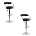 thumbnail image 1 of Heavenly Collection Adjustable Stool with stainless steel base SET OF 2, 1 of 6