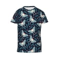 thumbnail image 4 of Wukai Glowing Butterfly Youth Unisex Short Sleeve T-Shirt for Boys, Girls, Teens, and Kids-Large, 4 of 7