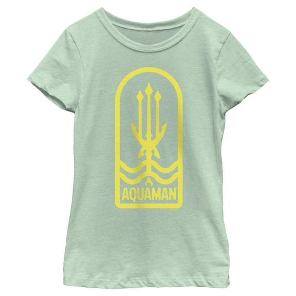 Girl's Aquaman King Trident  Graphic T-Shirt