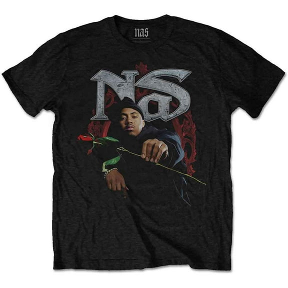 Nas Unisex T-Shirt Red Rose (Medium)