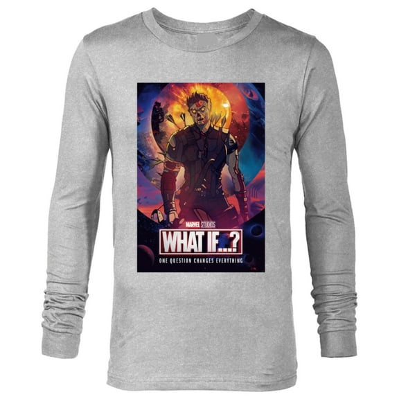 Marvel WHAT IF…? Zombie Hawkeye Comic Cover Standard - Long Sleeve T-Shirt for Men – Customized-Athletic Heather