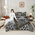 thumbnail image 4 of Manfei Fashion Leopard Print Bedding Comforter Set, Cheetah Animal Twin Comforter Sets, Teen Kid Adult Female Reversible Bedding Set, Ultra Soft Home Decor, 2 Pieces, 4 of 8