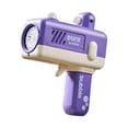 thumbnail image 1 of Purple Fully Automatic Bubble Generator For Childrens Playtime With Soap Solution And Light Effects, 1 of 6