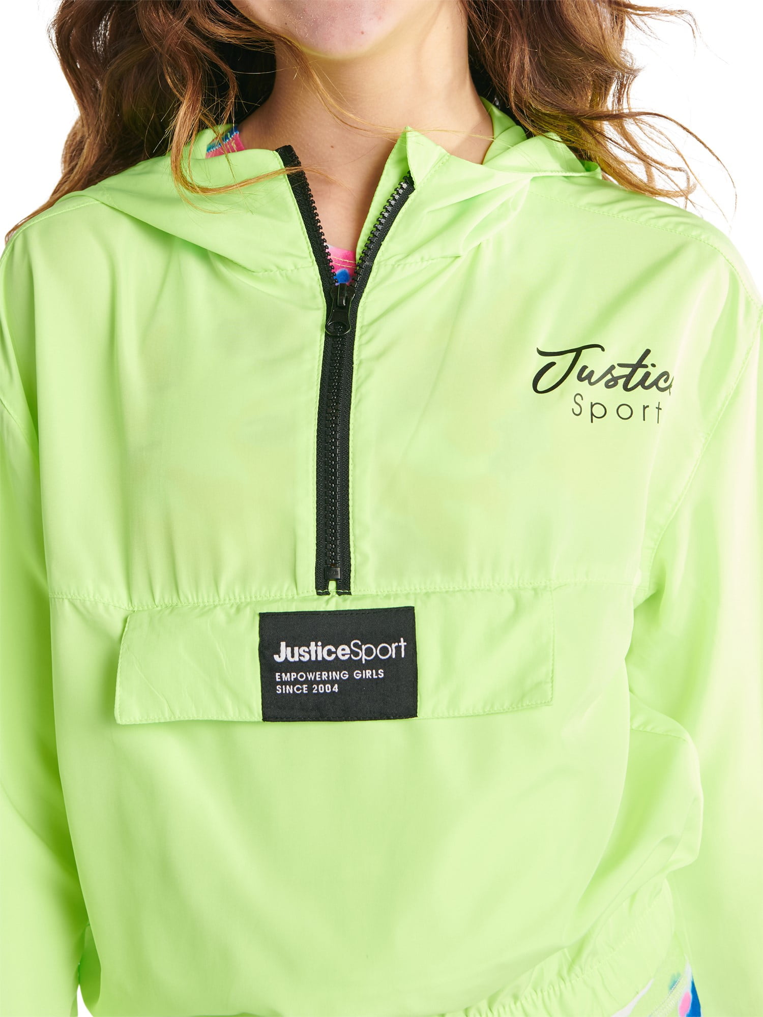 Zip Pullover Hooded Windbreaker Jacket 