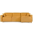 thumbnail image 2 of Sala Modular Reversible Makora Bennet con Memory Foam Mostaza Lino y Respaldo Ajustable, 2 of 8